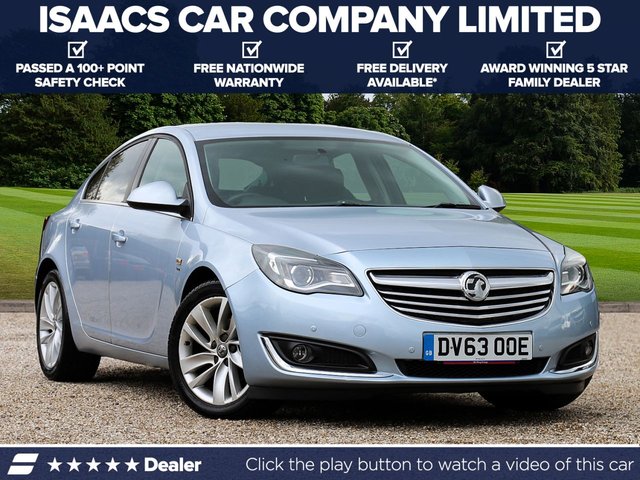 2013 63 VAUXHALL INSIGNIA 2.0 SRI NAV CDTI ECOFLEX S/S 5d 160 BHP