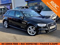 USED 2017 17 AUDI A3 1.4 TFSI S LINE 5d 148 BHP ** RAC BUYSURE INSPECTED **