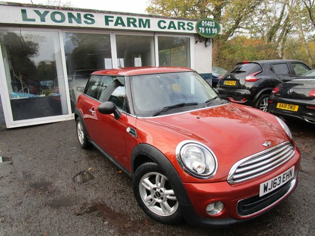 2013 63 MINI Hatch One 1.6 ONE 3d 98 BHP