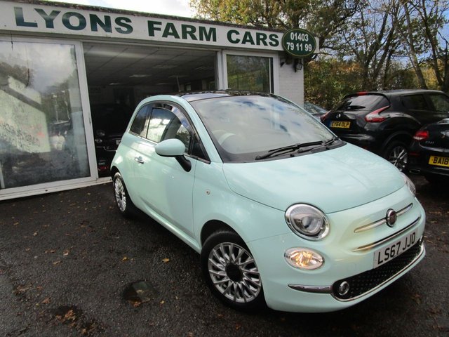 2017 67 Fiat 500 1.2 LOUNGE 3d 69 BHP NEW SHAPE