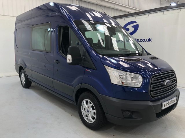 2017 17 FORD TRANSIT 2.0 350 L3 H3 168 BHP LWB HI ROOF 6 SEATS