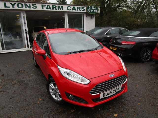 2016 16 Ford Fiesta 1.2 ZETEC 5d 81 BHP