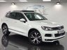 USED 2013 63 VOLKSWAGEN TOUAREG 3.0 V6 R-LINE TDI BLUEMOTION TECHNOLOGY 5d 242 BHP F/S/H, PAN ROOF, LEATHER, NAV!