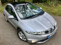 USED 2009 59 HONDA CIVIC 1.8 I-VTEC EX GT 5d AUTO 138 BHP X10 HONDA STAMPS/BLACK LEATHER/PAN ROOF/ SATNAV/HEATED SEATS LAST SERVICED @43,974 MILES /  X10 HONDA STAMPS/BLACK LEATHER/PAN ROOF/ SATNAV/HEATED SEATS,
