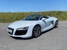 USED 2010 60 AUDI R8 5.2 SPYDER V10 QUATTRO 2d 518 BHP AUTOMATIC  JUST 24,500 MILES - STUNNING EXAMPLE - DOCUMENTED SERVICE HISTORY - STUNNING EXAMPLE - SUZUKA GREY METALLIC