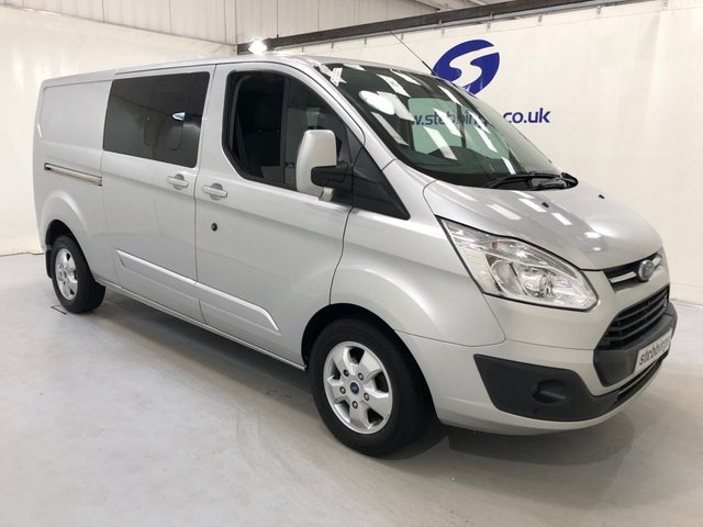 2017 67 FORD TRANSIT CUSTOM 2.0 310 LIMITED LR DOUBLE CAB PANEL VAN 129 BHP **AUTOMATIC**