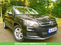 USED 2014 14 VOLKSWAGEN TIGUAN 1.4 S TSI BLUEMOTION TECHNOLOGY 5d 158 BHP ONLY 37,000 MILES/ X5 VW DEALER SERVICE STAMPS ' GREAT CONDITION INSIDE AND OUT ,,LAST SERVICED @35,424 MILES
