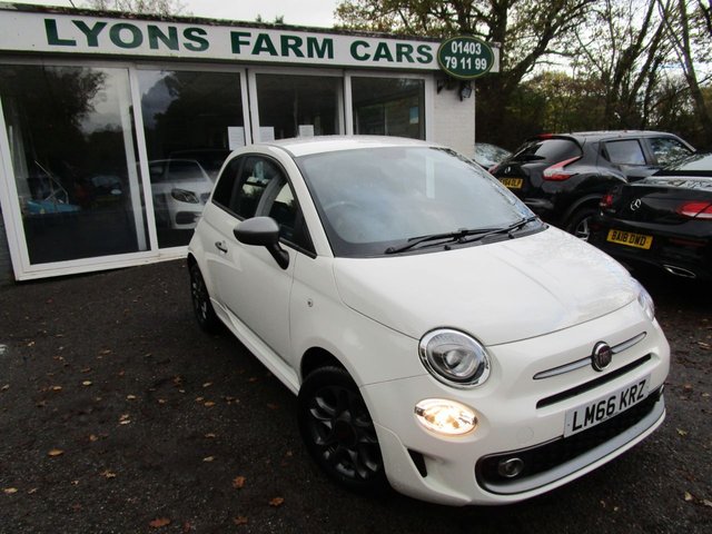 2016 66 Fiat 500 1.2 S (SPORT) 3d 69 BHP NEW SHAPE
