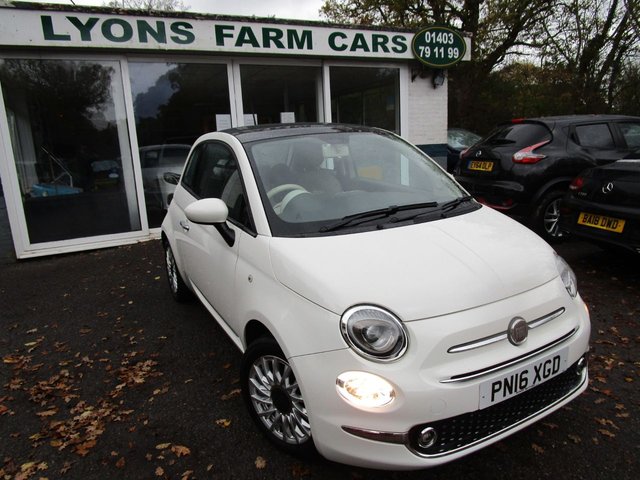 2016 16 Fiat 500 1.2 LOUNGE 3d 69 BHP NEW SHAPE *FULL LEATHER*
