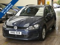 USED 2016 16 VOLKSWAGEN GOLF 1.6 SE TDI BLUEMOTION TECHNOLOGY DSG 5d 109 BHP &pound;20 ROAD TAX 1 OWNER FSH