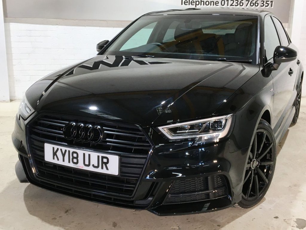 USED 2018 18 AUDI A3 1.5 TFSI BLACK EDITION 4d 148 BHP 