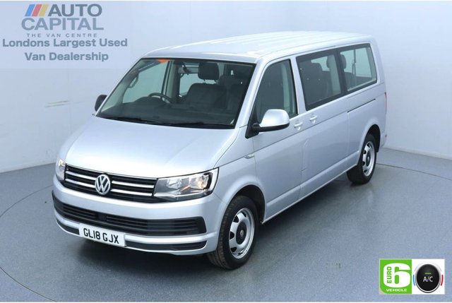 2018 18 VOLKSWAGEN TRANSPORTER SHUTTLE 2.0 148 BHP Auto LWB 9 Leatherette Seats Euro 6 Low Emission