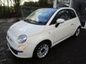 USED 2009 59 FIAT 500C 1.2 CONVERTIBLE LOUNGE DUALOGIC 3d 69 BHP AUTOMATIC *Optional extra Part Leather Seats, Automatic Climate Control + Rear Parking Sensors* Low Mileage, Excellent Service History, MOT until September 2021, Great fuel economy! Only &pound;30 Road Tax! Automatic