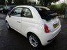 USED 2009 59 FIAT 500C 1.2 CONVERTIBLE LOUNGE DUALOGIC 3d 69 BHP AUTOMATIC *Optional extra Part Leather Seats, Automatic Climate Control + Rear Parking Sensors* Low Mileage, Excellent Service History, MOT until September 2021, Great fuel economy! Only &pound;30 Road Tax! Automatic