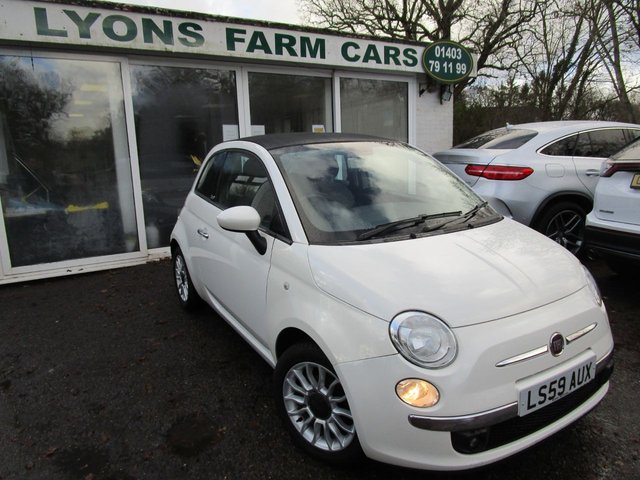2009 59 Fiat 500c 1.2 CONVERTIBLE LOUNGE DUALOGIC 3d 69 BHP AUTOMATIC