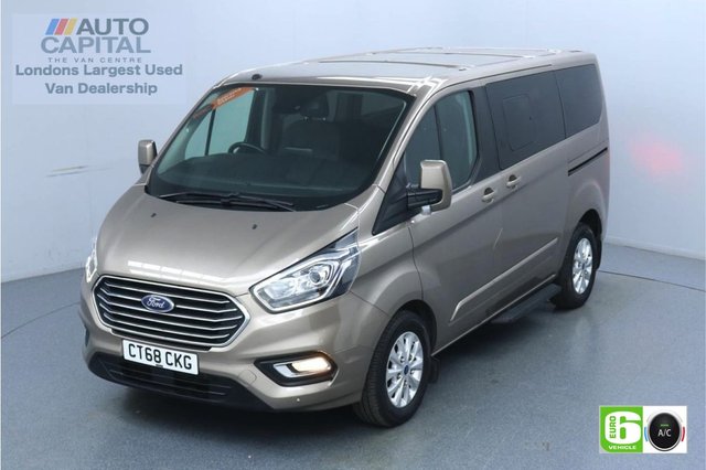 2018 68 FORD TOURNEO CUSTOM 2.0 320 Titanium L1 Auto 130 BHP 8 Seats Minibus Low Emission