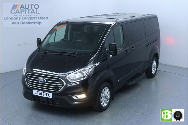 2019 19 FORD TOURNEO CUSTOM 2.0 320 Titanium L2 Auto 130 BHP 9 Seats Minibus Low Emission