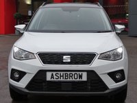 USED 2018 18 SEAT ARONA 1.0 TSI SE TECHNOLOGY DSG 5d 115 S/S 1 OWNER, FULL SERVICE HISTORY, BALANCE OF SEAT WARRANTY, SAT NAV, WIRELESS PHONE CHARGER, FULL LINK FOR APPLE CARPLAY ANDROID AUTO & MIRROR LINK, DAB RADIO, BLUETOOTH PHONE & MUSIC STREAMING, FRONT ASSIST AMBIENT TRAFFIC MONITORING, DSG AUTOMATIC GEARBOX, 17 INCH 10 SPOKE ALLOYS, REAR PARKING SENSORS WITH DISPLAY, LED DAYTIME RUNNING LIGHTS, AUTO LIGHTS, LEATHER MULTIFUNCTION STEERING WHEEL, CRUISE CONTROL, SPEED LIMITER, AIR COND, AUX INPUT, 2x USB PORTS, CD PLAYER, 2x SD CARD READERS, VAT Q