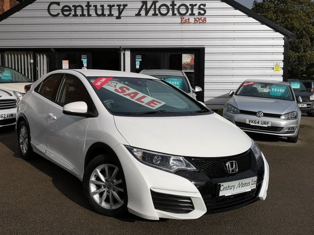 2015 15 Honda Civic 1.6 I-DTEC S NAVI 5dr - PEARL WHITE