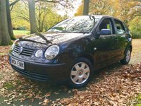 USED 2004 04 VOLKSWAGEN POLO 1.4 TWIST 5d AUTO 74 BHP ONLY 2 OWNERS / ONLY 55,000 MILES/FULL SERVICE HISTORY X8 SERVICE STAMPS/NEW BRAKE PADS AND DISCS ALLROUND JUST RENEWED GREAT CONDITION FOR THE YEAR INSIDE AND OUT,NEW BRAKE PADS AND DISCS ALL ROUND JUST RENEWED