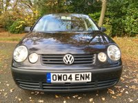 USED 2004 04 VOLKSWAGEN POLO 1.4 TWIST 5d AUTO 74 BHP ONLY 2 OWNERS / ONLY 55,000 MILES/FULL SERVICE HISTORY X8 SERVICE STAMPS/NEW BRAKE PADS AND DISCS ALLROUND JUST RENEWED GREAT CONDITION FOR THE YEAR INSIDE AND OUT,NEW BRAKE PADS AND DISCS ALL ROUND JUST RENEWED