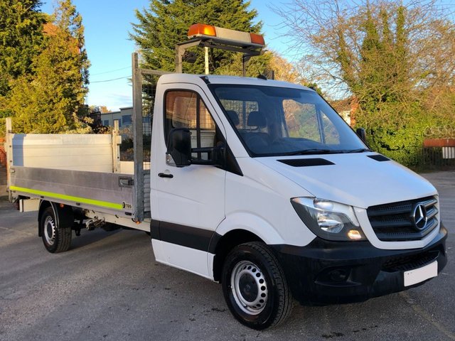 2015 65 Mercedes-Benz Sprinter 313 CDI 130 LWB DROPSIDE + T/LIFT 14ft ALLOY BODY 