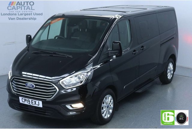 2019 19 FORD TOURNEO CUSTOM 2.0 320 Titanium L2 Auto 130 BHP 9 Seats Minibus Low Emission