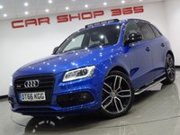 USED 2017 66 AUDI SQ5 3.0 BITDI (334 BHP) PLUS SPECIAL EDITION QUATTRO TIPTRONIC (S/S)..SEPANG BLUE..NAV..PANORAMIC SUNROOF..E/HEATED DIAMOND QUILT LEATHER..B&O..KEYLESS..R/CAM..XENONS..CARBON FIBRE TRIM B/O+PAN S/ROOF+R/CAM+XENON+LEATHER+NAV+CRUISE+KLESS