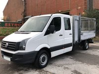 USED 2013 13 VOLKSWAGEN CRAFTER 2.0 CR35 TDI 110 D/CREW CAB DROPSIDE CAGED SIDES POD TOOL BOX 