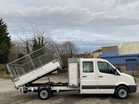 USED 2013 13 VOLKSWAGEN CRAFTER 2.0 CR35 TDI 110 D/CREW CAB DROPSIDE CAGED SIDES POD TOOL BOX 