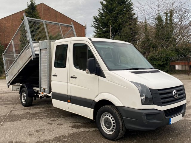2013 13 Volkswagen Crafter 2.0 CR35 TDI 110 D/CREW CAB DROPSIDE CAGED SIDES POD TOOL BOX