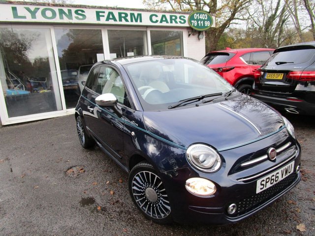2016 66 Fiat 500 1.2 RIVA 3d 69 BHP *VERY RARE SPECIAL EDITION + 7