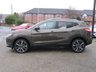 USED 2014 14 NISSAN QASHQAI 1.5 DCI TEKNA 5d 108 BHP Finished in BRONZE METALLIC with contrasting EBONY BLACK HEATED SEATS. The Qashqai is one of the best selling SUV's around at the moment. This Top of the range edition is comfy, easy to drive and has enough space for 5 adults. Features include, Full heated leather, Sat Nav, Pan Roof, 360 Reverse Cameras, DAB, B/Tooth and much more. Dealer serviced at 2667 miles, 6108 miles, 10549 miles, 18473 miles, 23886 miles, 42807 miles and at 45746 miles. 12 Months MOT.