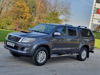 USED 2012 12 TOYOTA HI-LUX 3.0 INVINCIBLE 4X4 D-4D DCB 169 BHP ** NO VAT * CANOPY+REVERSING CAMERA