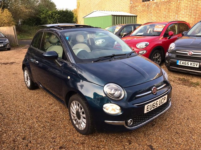 2015 65 Fiat 500 1.2 LOUNGE 3d 69 BHP NEW SHAPE *ELECTRIC SUNROOF*
