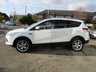 USED 2013 13 FORD KUGA 2.0 TITANIUM TDCI 5d 160 BHP Finished in FROZEN WHITE metallic with contrasting BLACK PART LEATHER TRIM. This Kuga is a great choice if you like driving. It's one of the most enjoyable, practical and fun family SUV's around. Features include 19" ALLOYS, Auto Parking, Rear Park Sensors, DAB, B/Tooth, Cruise Power folding Door Mirrors and much more. Dealer serviced at 7496 miles, 8269 miles, 20460 miles, 33613 miles, 45722 miles, and on arrival at EMC at 87674 miles. 12 Months MOT.
