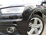USED 2013 63 AUDI Q3 2.0 TFSI QUATTRO S LINE 5d 208 BHP Finished in PHANTOM BLACK PEARL with FULL HEATED LEATHER SEATS. This Audi Q3 is a upmarket, premium, compact SUV. It offers plenty of space, Great fun to drive and lots of high tech features. All at a very affordable price. Specification includes, Park Sensors, Reversing Camera, Blue Tooth, LED Run Lights, Keyless Start, Cruise and SAT NAV. Aberdeen Audi Dealer Serviced at 13307 miles, 18963 miles, 24790 miles, 26928 miles (inc Haldex oil change), 37115 miles, 46962 miles and at 52034 miles.