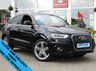USED 2013 63 AUDI Q3 2.0 TFSI QUATTRO S LINE 5d 208 BHP Finished in PHANTOM BLACK PEARL with FULL HEATED LEATHER SEATS. This Audi Q3 is a upmarket, premium, compact SUV. It offers plenty of space, Great fun to drive and lots of high tech features. All at a very affordable price. Specification includes, Park Sensors, Reversing Camera, Blue Tooth, LED Run Lights, Keyless Start, Cruise and SAT NAV. Aberdeen Audi Dealer Serviced at 13307 miles, 18963 miles, 24790 miles, 26928 miles (inc Haldex oil change), 37115 miles, 46962 miles and at 52034 miles.