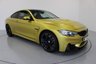 USED 2014 64 BMW M4 3.0 M4 2d AUTO 426 BHP-FINISHED IN AUSTIN YELLOW-RUNNING IN SERVICE COMPLETE, AT 1140 MILES-HEAD UP DISPLAY-HEATED BLACK MERINO LEATHER-19