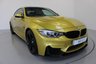 USED 2014 64 BMW M4 3.0 M4 2d AUTO 426 BHP-FINISHED IN AUSTIN YELLOW-RUNNING IN SERVICE COMPLETE, AT 1140 MILES-HEAD UP DISPLAY-HEATED BLACK MERINO LEATHER-19
