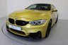 USED 2014 64 BMW M4 3.0 M4 2d AUTO 426 BHP-FINISHED IN AUSTIN YELLOW-RUNNING IN SERVICE COMPLETE, AT 1140 MILES-HEAD UP DISPLAY-HEATED BLACK MERINO LEATHER-19