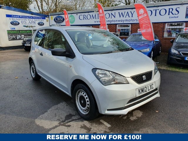 2012 12 SEAT MII 1.0 S A/C 3d 59 BHP