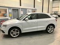USED 2014 64 AUDI Q3 2.0 TDI QUATTRO S LINE PLUS 5d 140 BHP Stunning Extras, Glacier White