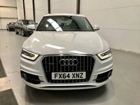 USED 2014 64 AUDI Q3 2.0 TDI QUATTRO S LINE PLUS 5d 140 BHP Stunning Extras, Glacier White