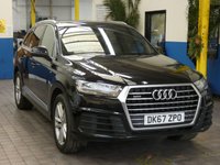 USED 2017 67 AUDI Q7 3.0 TDI QUATTRO S LINE 5d 215 BHP 7 SEATS SAT NAV STUNNING SUV
