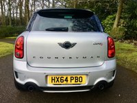 USED 2014 64 MINI COUNTRYMAN 1.6 COOPER S ALL4 5d AUTO 184 BHP SATNAV/ PAN ROOF/FULL LEATHER/HEATED SEATS/CHILLI AND MEDIA PACK/REAR PARK SENSORS//RUNFLATS//FULL MINI HISTORY GREAT SPECIFICATION//MINI BIKE RACK SYSTEM(RACK NOT INCLUDED) //LAST SERVICED @36,000 MILES//FULL BLACK HEATED LOUNGE LEATHER SEATS//SAT NAV//PANORAMIC SUNROOF