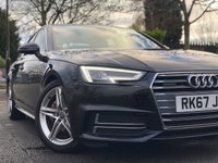 USED 2017 67 AUDI A4 2.0 TDI QUATTRO S LINE 4d 188 BHP 4X4 QUATTRO S LINE+APPLE CAR PLAY