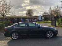 USED 2017 67 AUDI A4 2.0 TDI QUATTRO S LINE 4d 188 BHP 4X4 QUATTRO S LINE+APPLE CAR PLAY