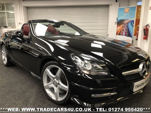 2013 63 Mercedes-Benz Slk MERCEDES SLK250 CDI AMG SPORT 7G-TRON PLUS BLACK CONVERTIBLE