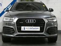 USED 2017 66 AUDI Q3 2.0 TDI QUATTRO S LINE PLUS 5d 148 BHP SAT NAV 1 OWNER FSH